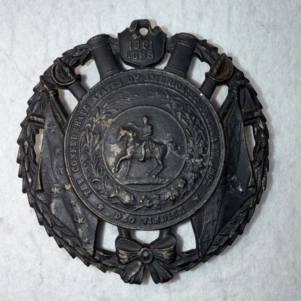 1952 Confederate States of America CSA Deo Vindice Feb 1862 Cast Iron Thrivet
